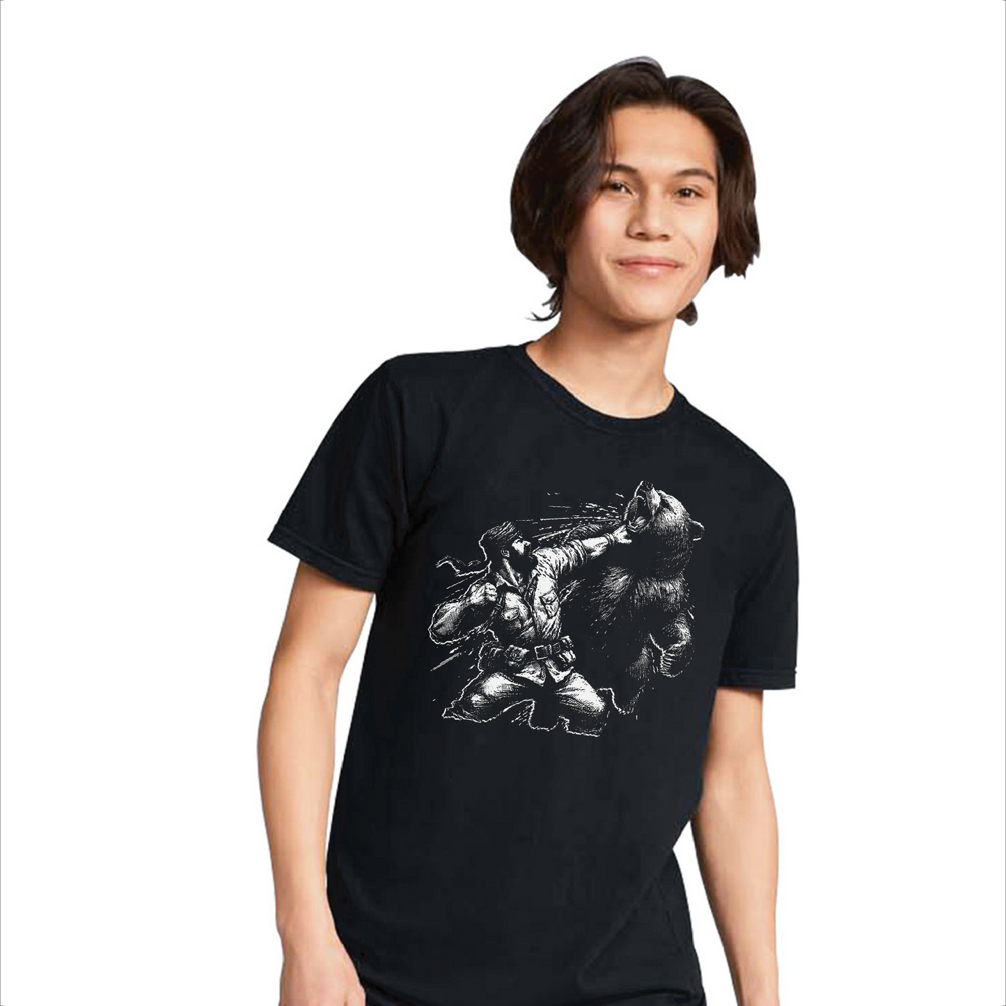 Man vs. Bear: The Ultimate Showdown Tee