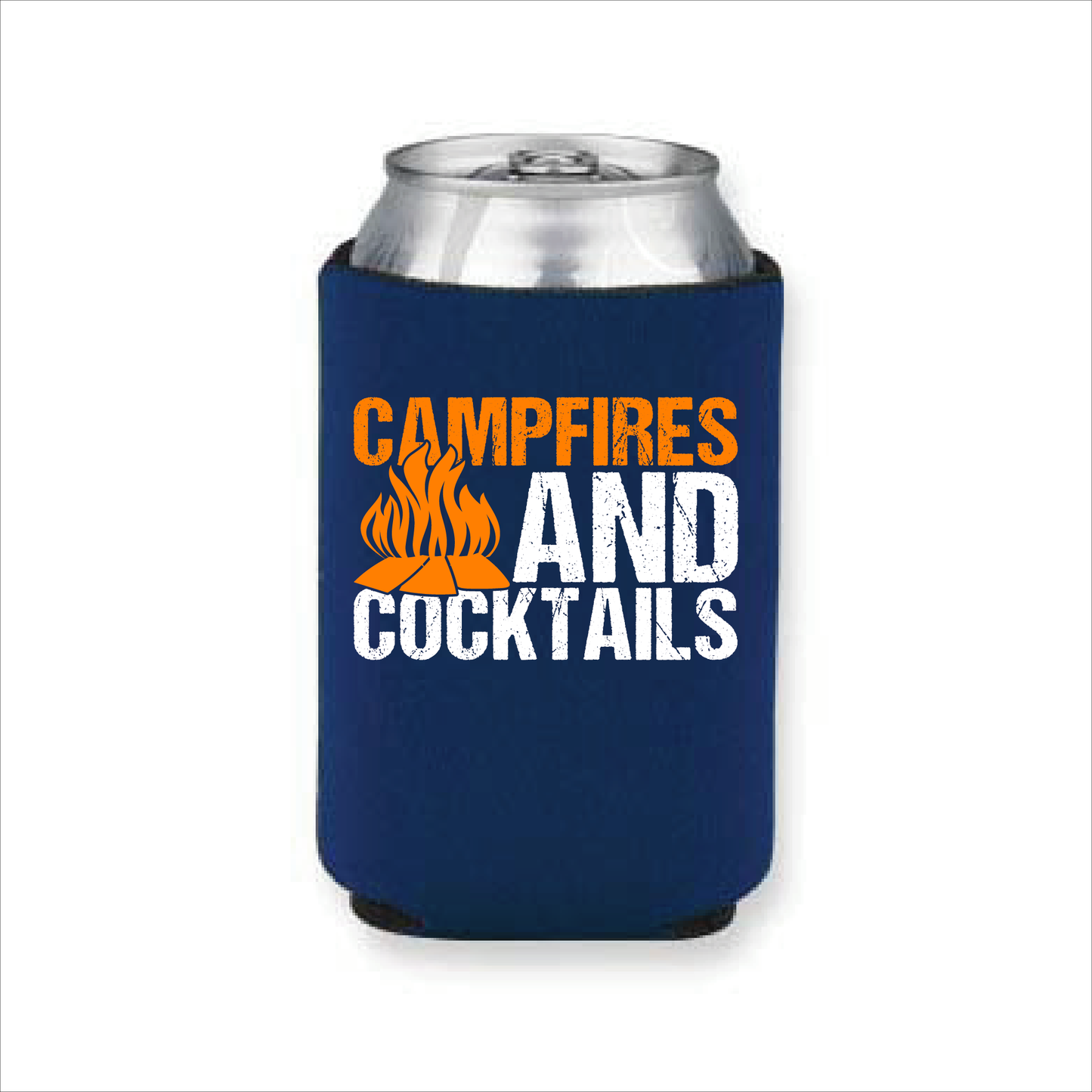 Campfire and Cocktails Koozie