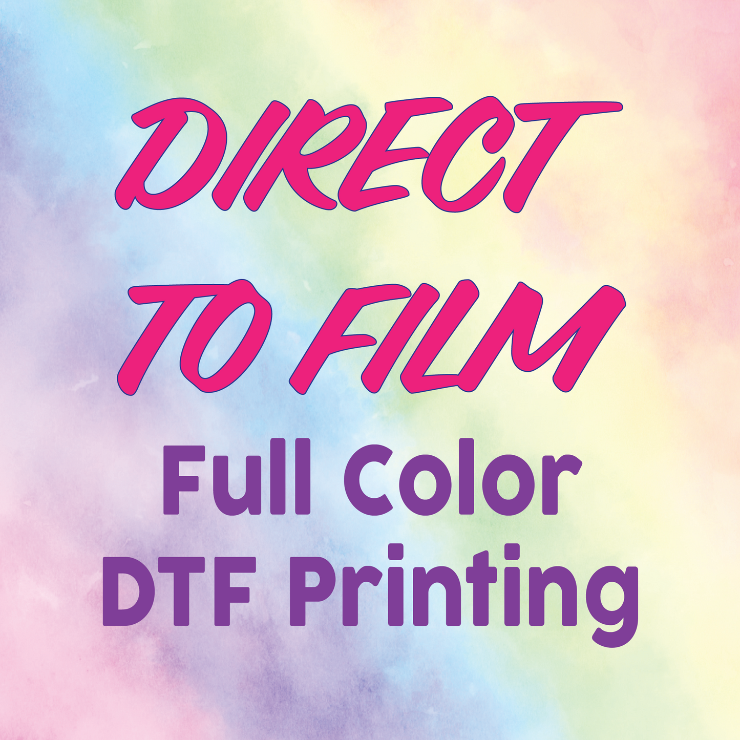 Direct to Film Printing 12"x12"