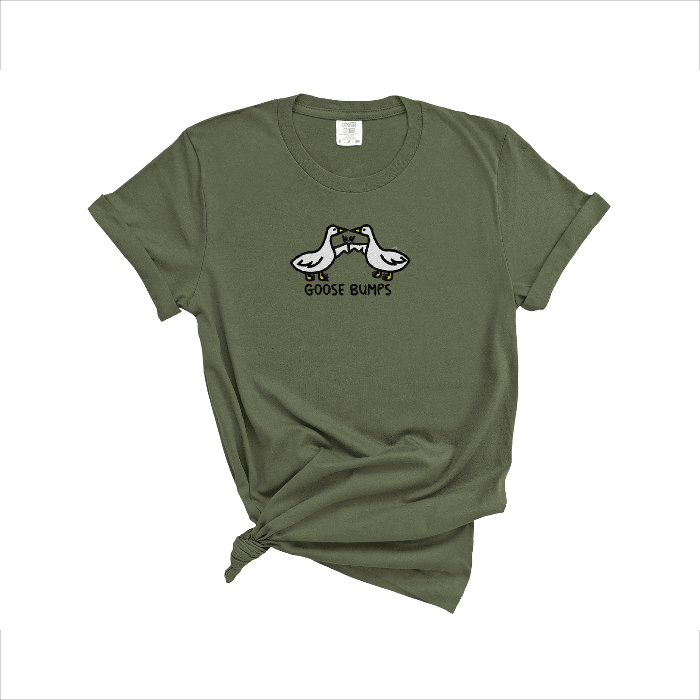 Goose Bumps Embroidered T-Shirt