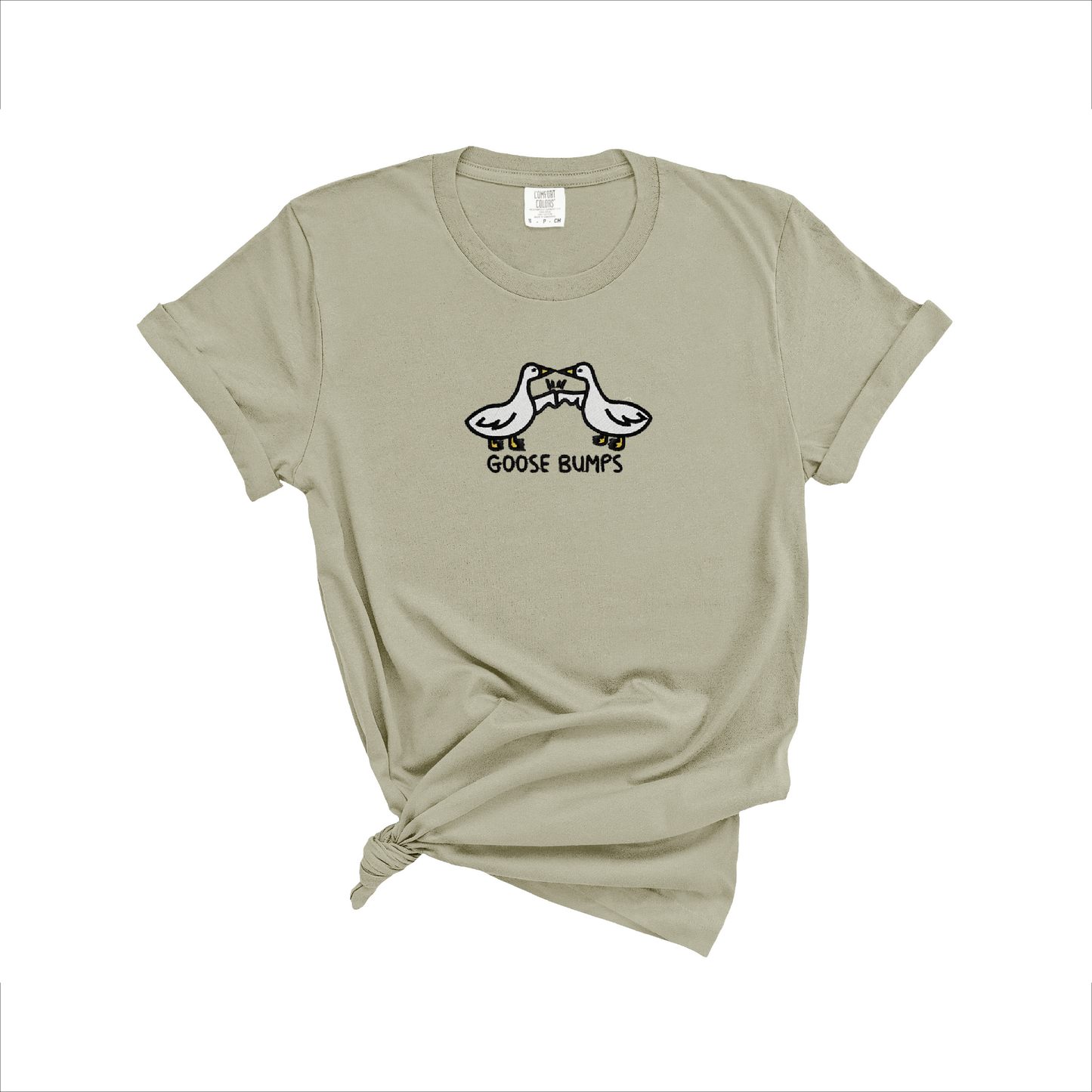 Goose Bumps Embroidered T-Shirt