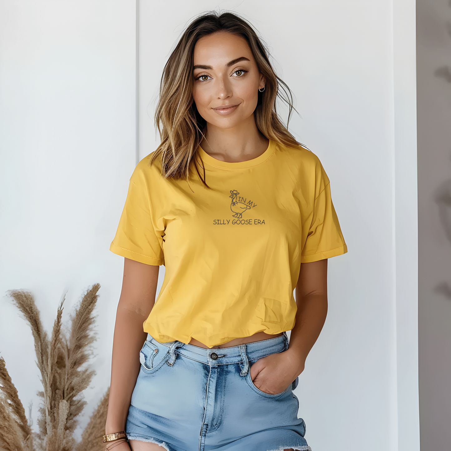 In My Silly Goose Era Embroidered T-Shirt