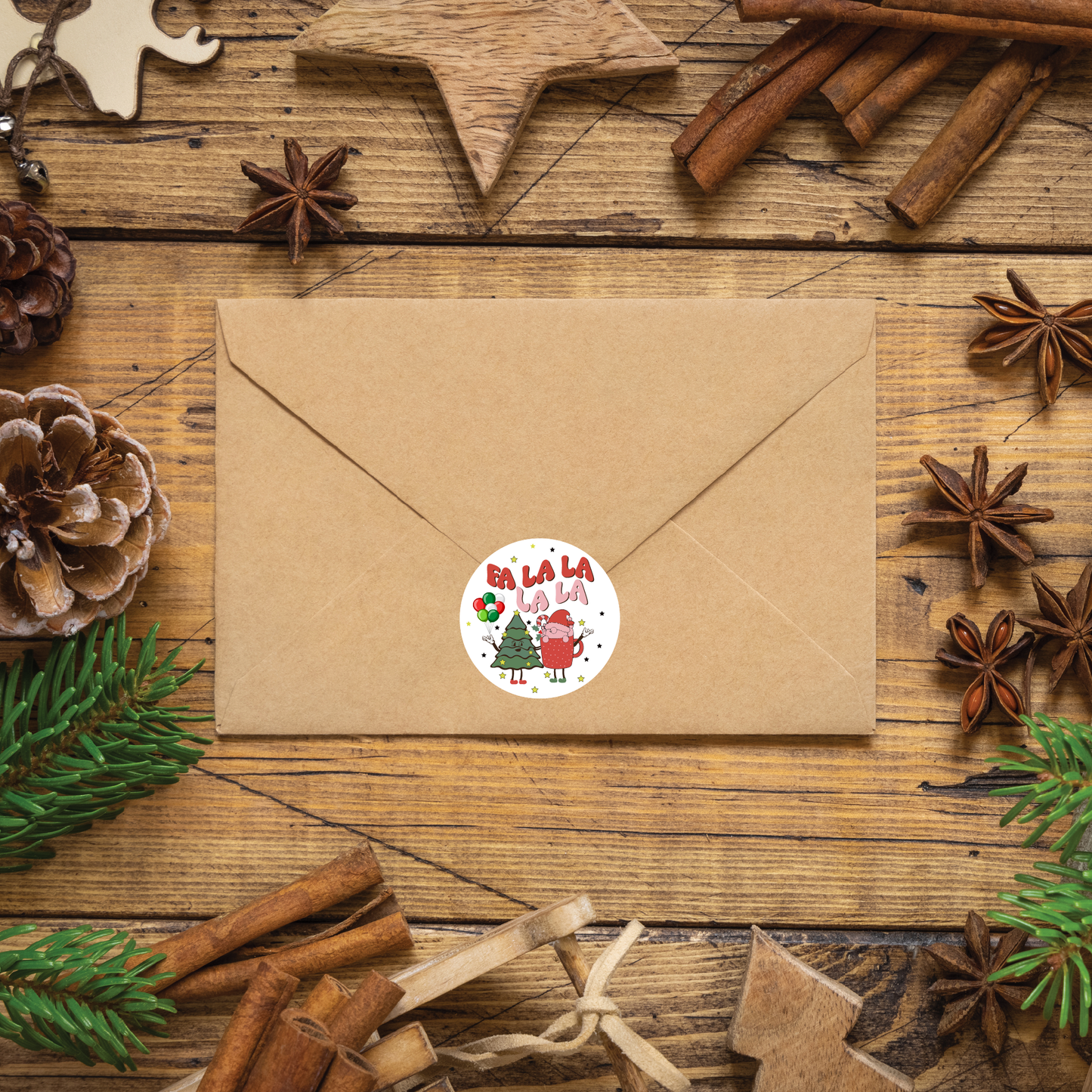 Fa La La La La Holiday Stickers