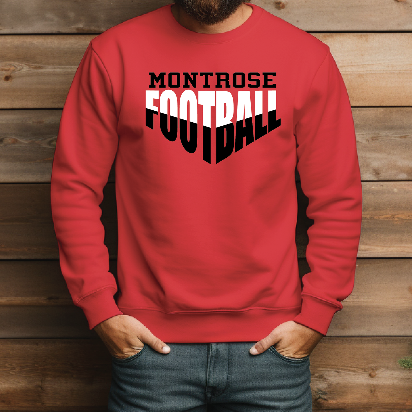 Montrose Football Shirt - T-Shirt, Long Sleeved Tee, Crewneck Sweatshirt or Hoodie