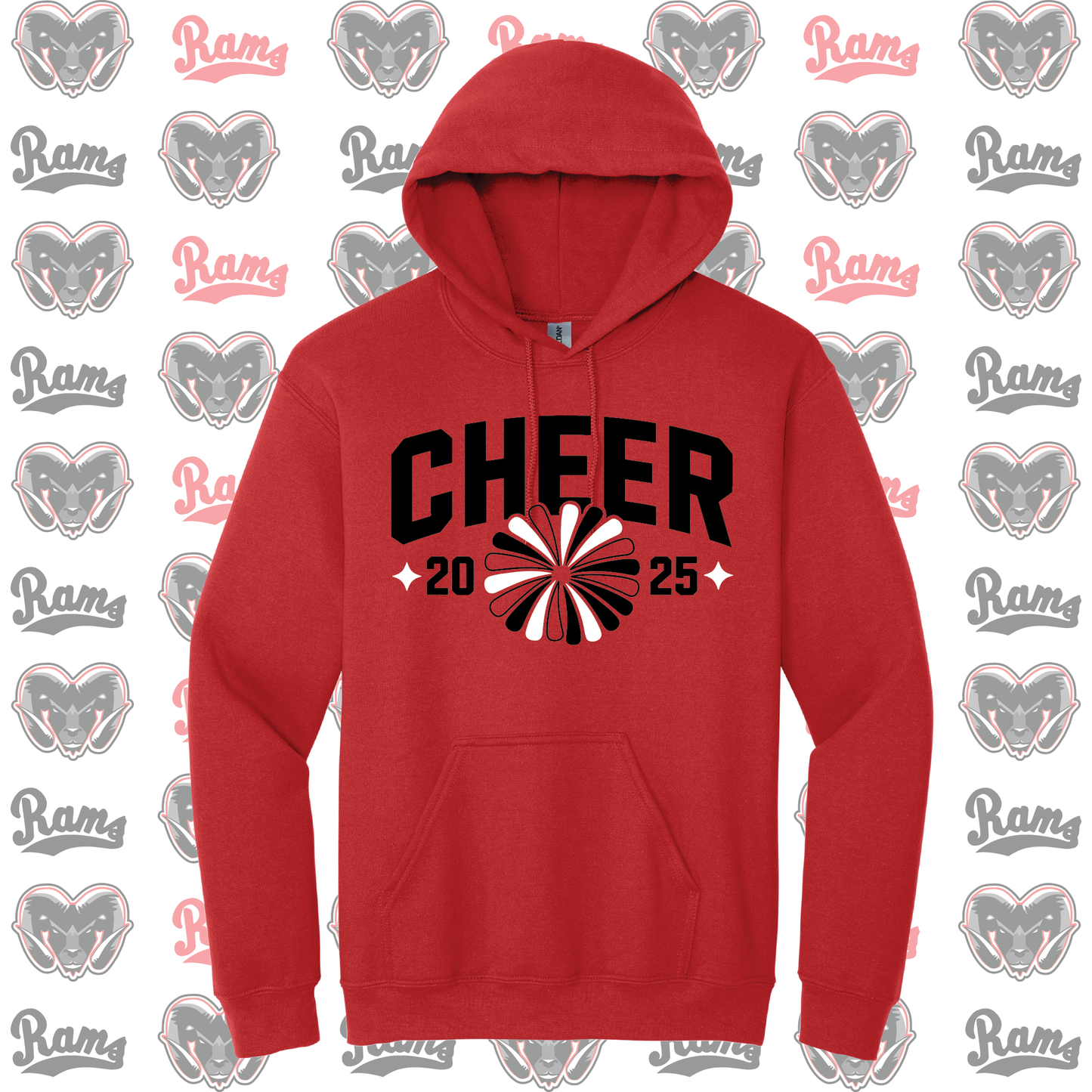 Montrose Rams Cheerleading T-Shirt, Long Sleeved Tee, Crewneck Sweatshirt or Hoodie