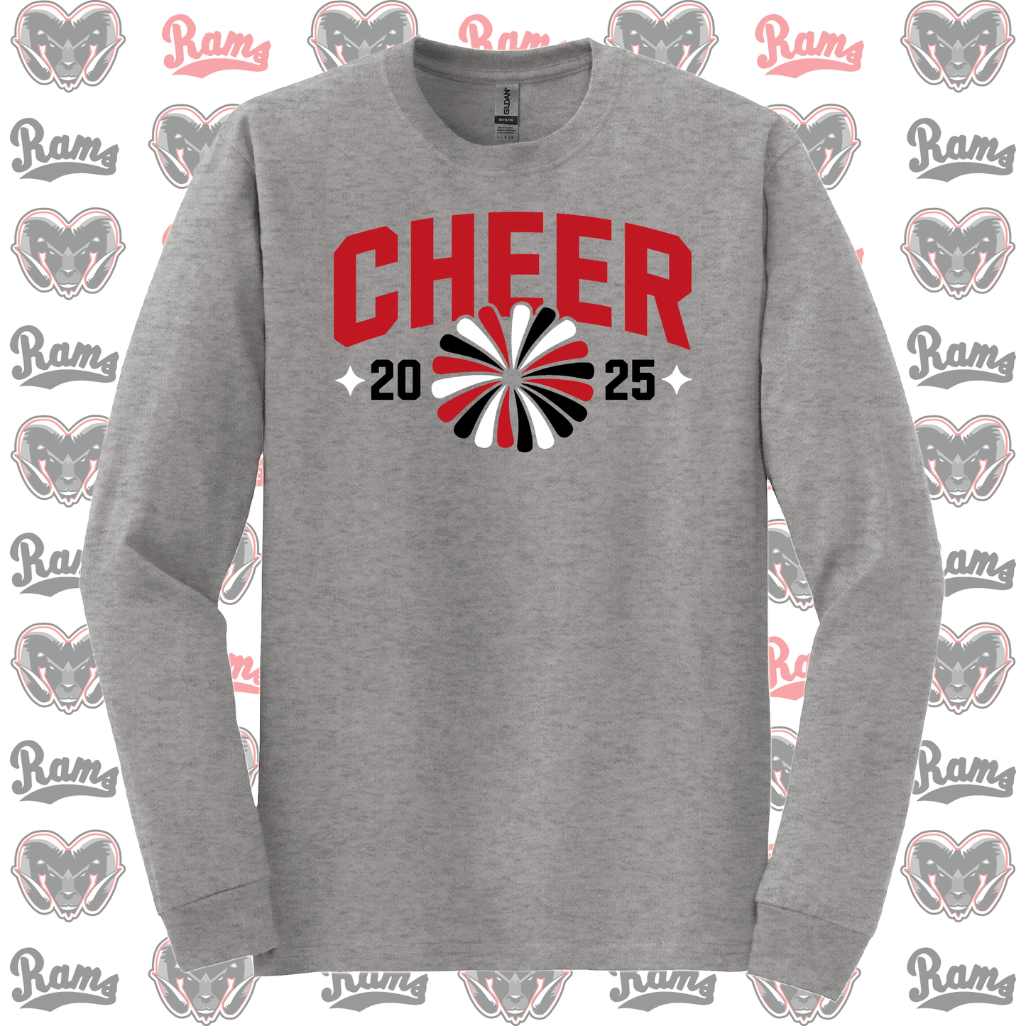 Montrose Rams Cheerleading T-Shirt, Long Sleeved Tee, Crewneck Sweatshirt or Hoodie