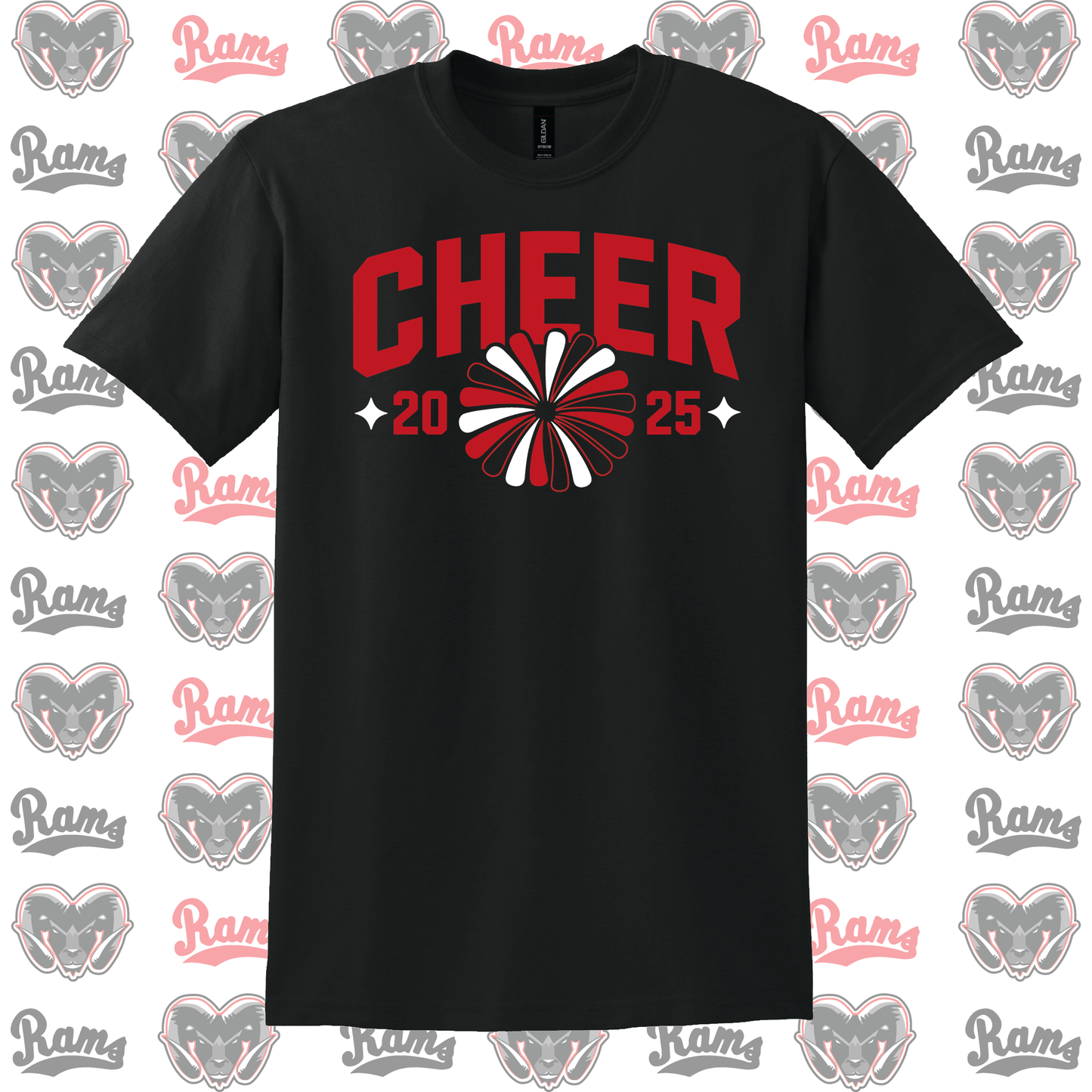 Montrose Rams Cheerleading T-Shirt, Long Sleeved Tee, Crewneck Sweatshirt or Hoodie