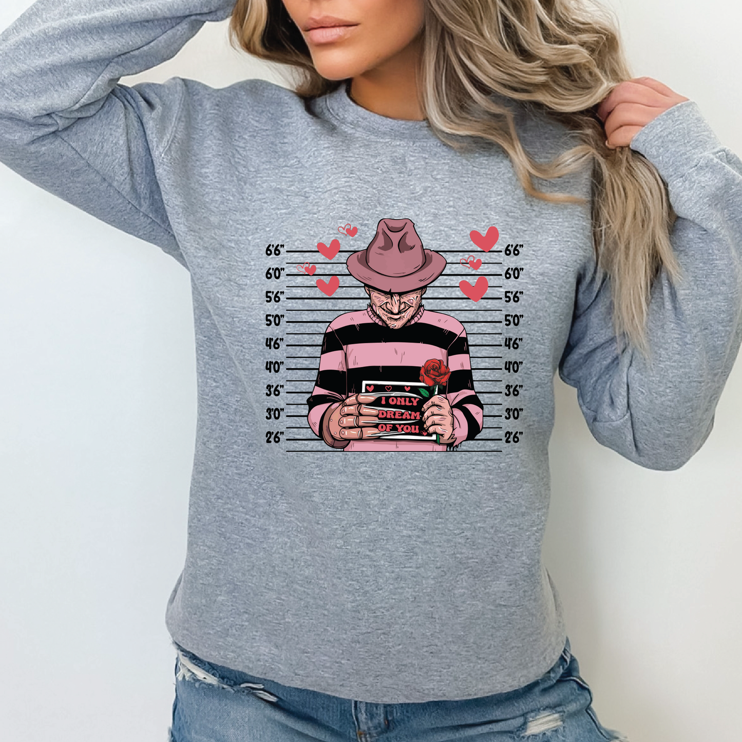 Freddy Krueger Valentine Crewneck Sweatshirt