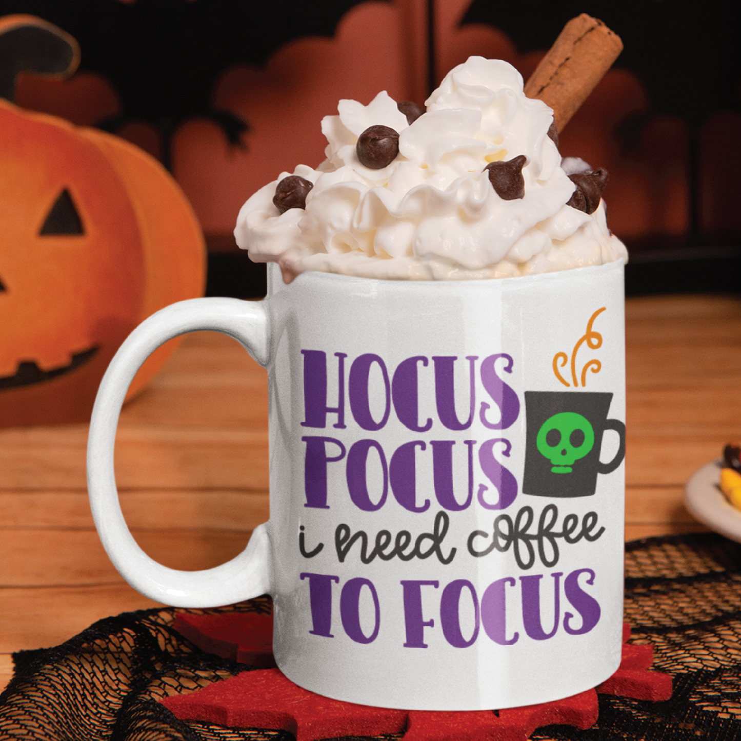 Hocus Pocus I Need Coffee To Focus Halloween Coffee Mug