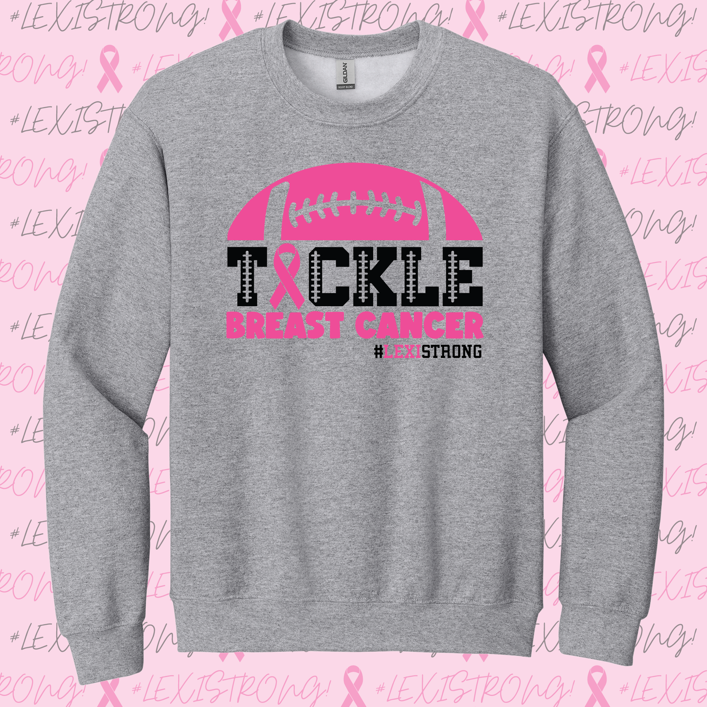 Alexis Town Breast Cancer Fundraiser Crewneck Sweatshirt
