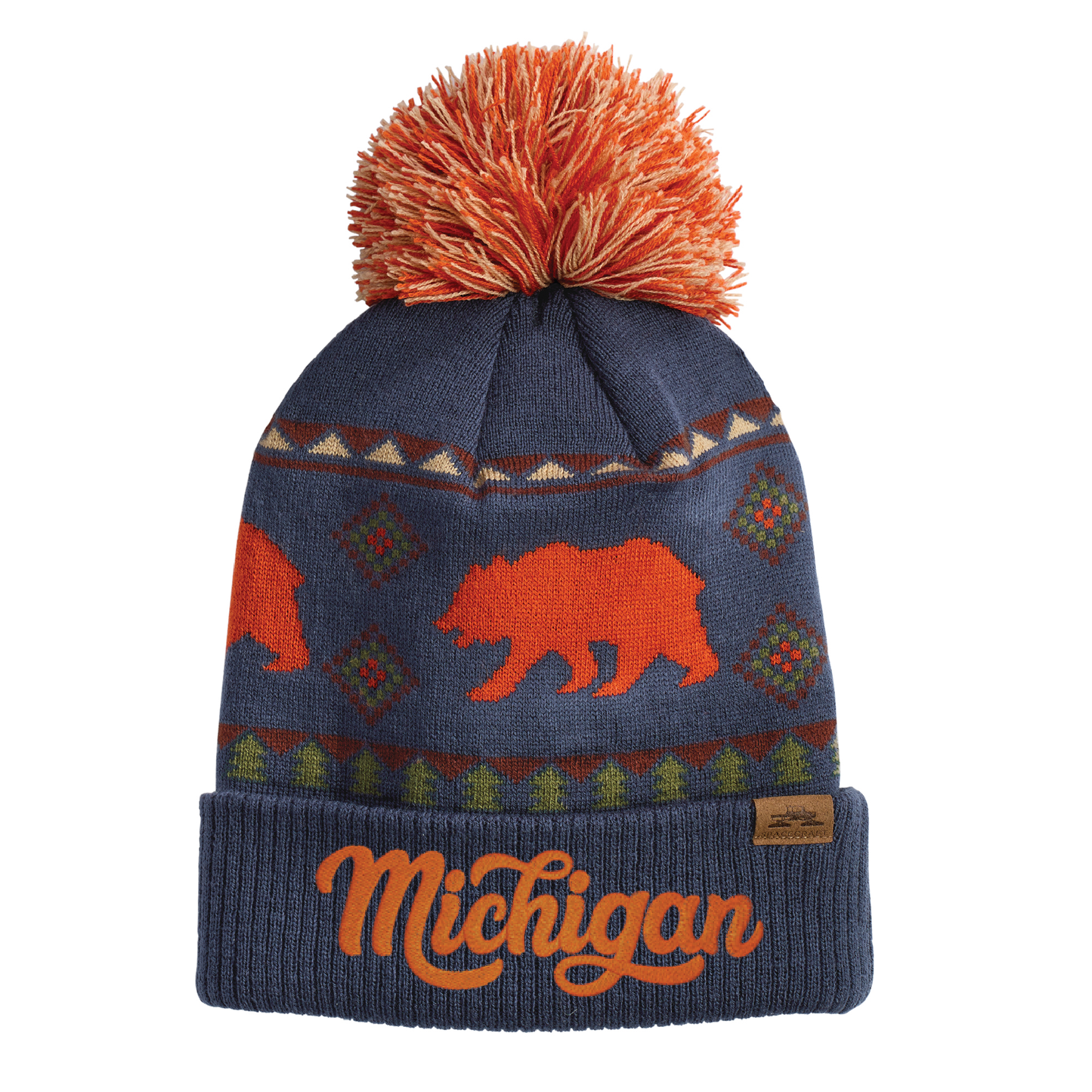 Michigan Wilderness Explorer Embroidered Cuff Beanie