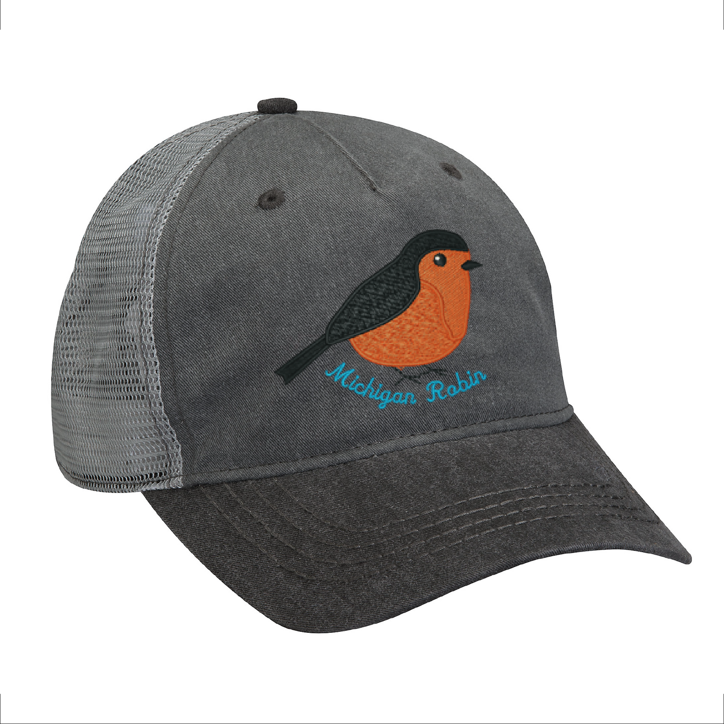 Embroidered Michigan Robin Cap