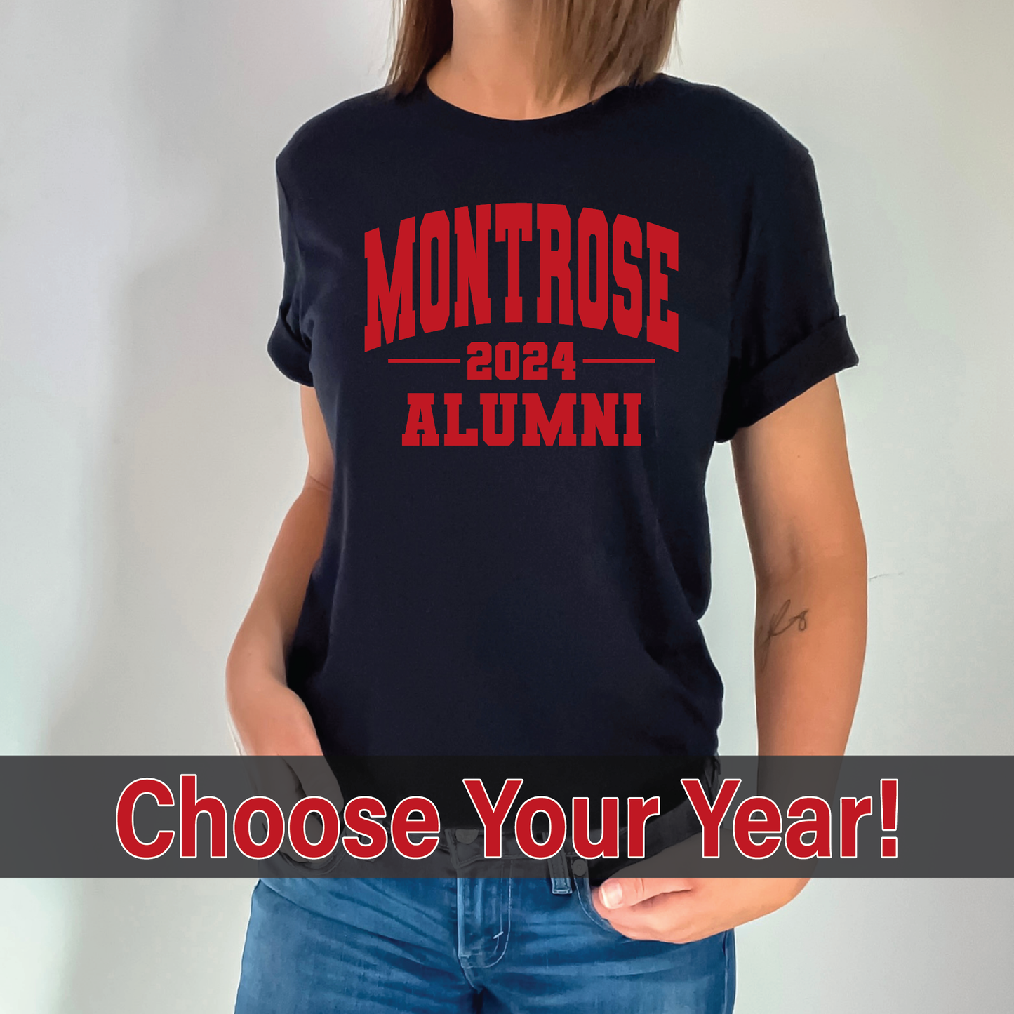 Montrose Alumni NTHS Fundraiser T-Shirt In Black, Red or Gray