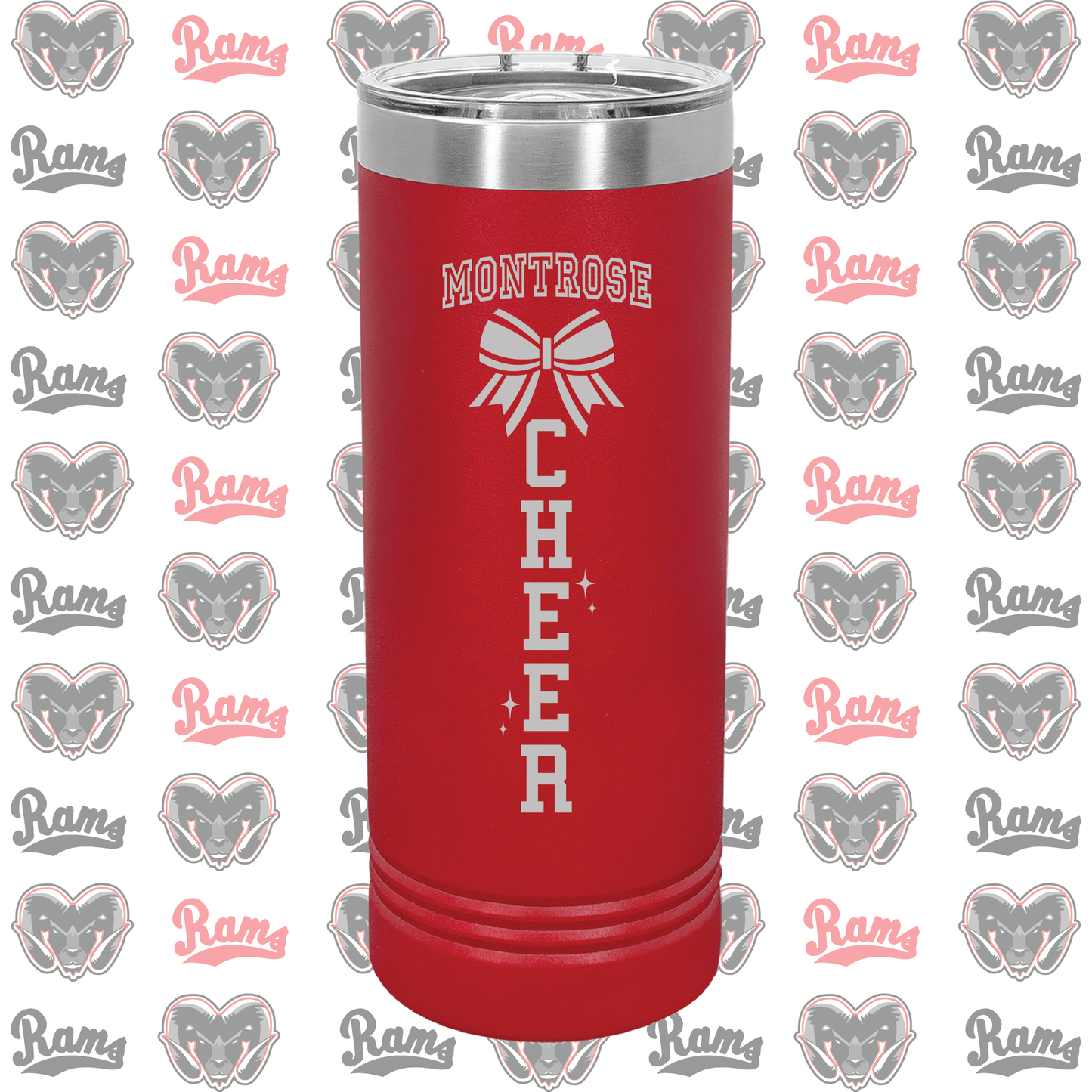 Montrose Youth Football & Cheerleading Fundraiser Laser Engraved Skinny Tumbler