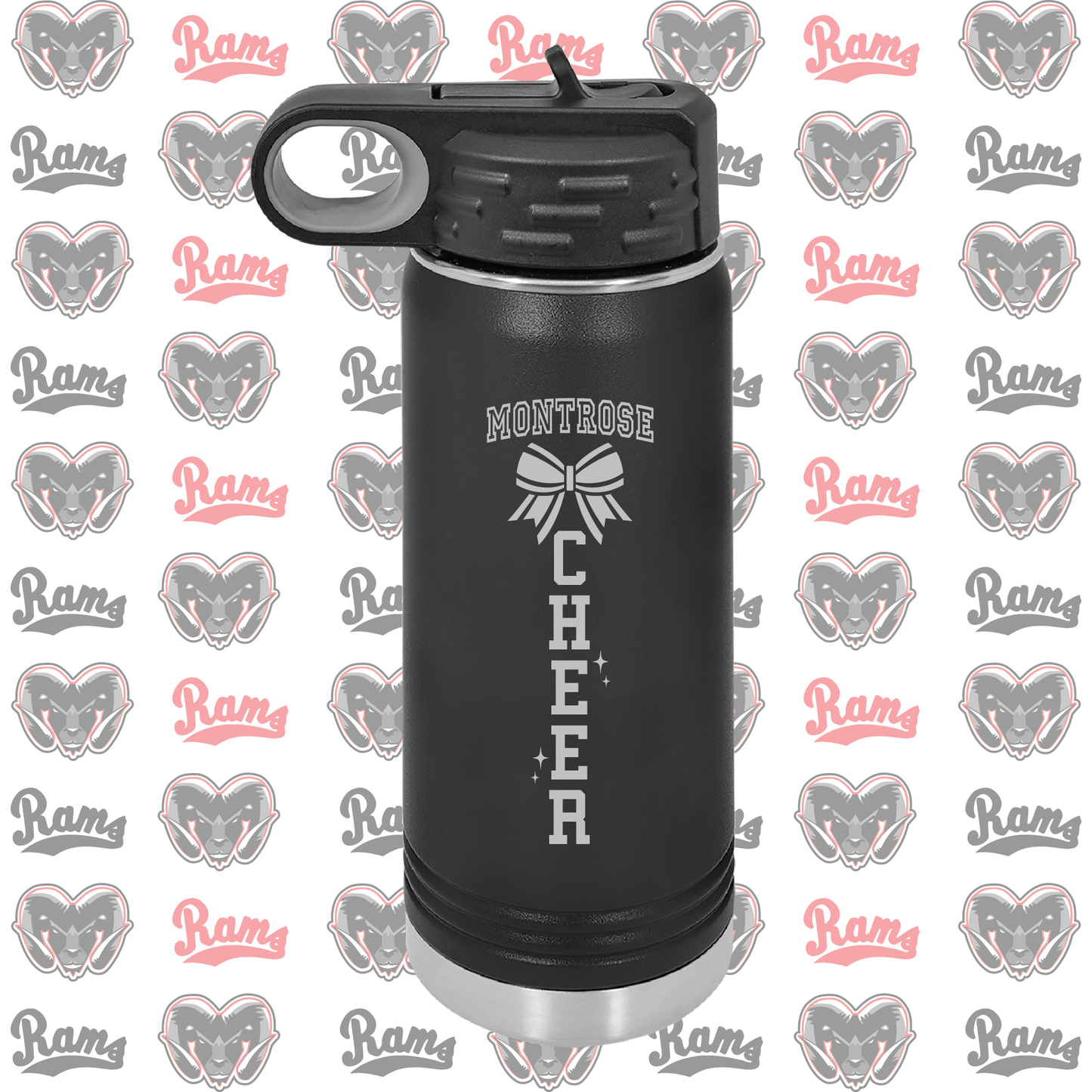 Montrose Youth Football & Cheerleading Fundraiser Laser Engraved Water Bottle