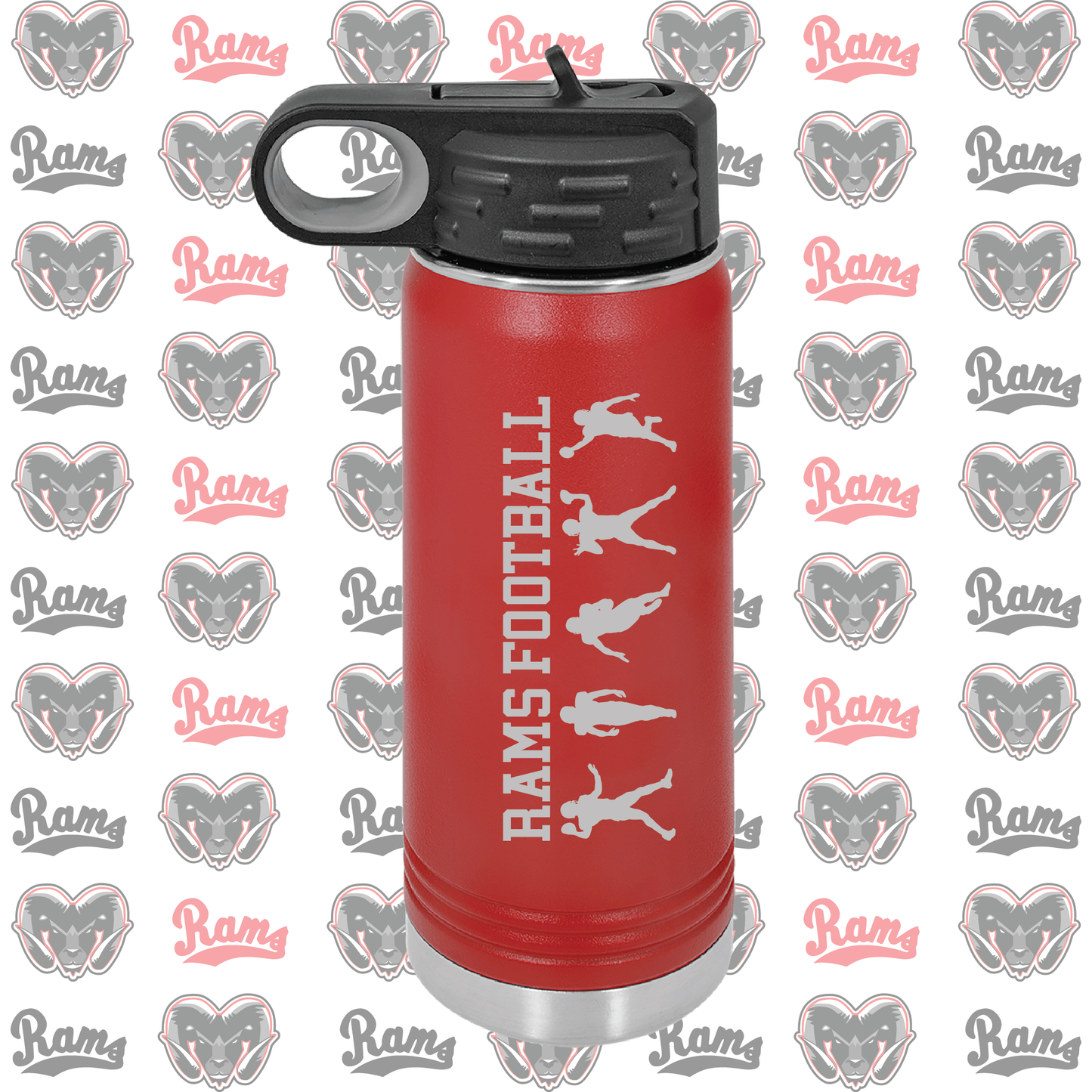 Montrose Youth Football & Cheerleading Fundraiser Laser Engraved Water Bottle