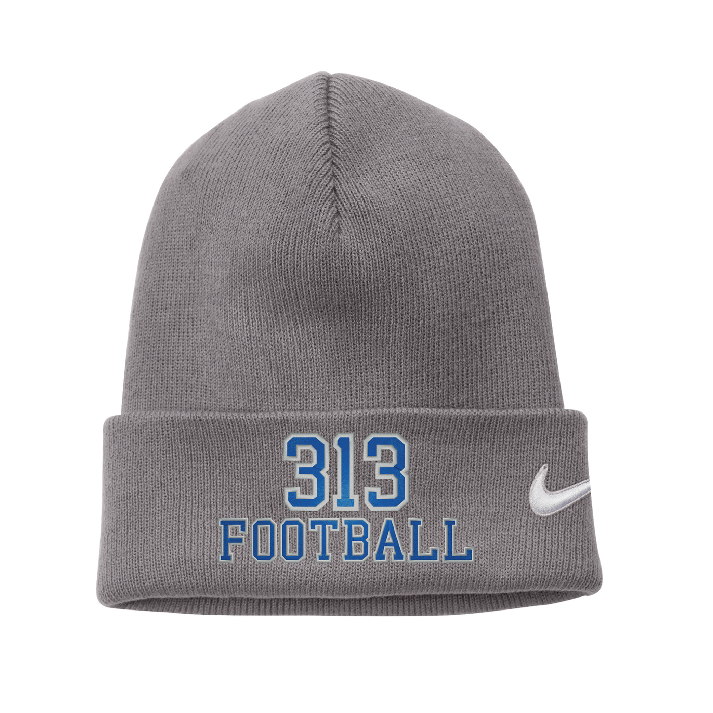 Embroidered 313 Football Detroit Nike Beanie