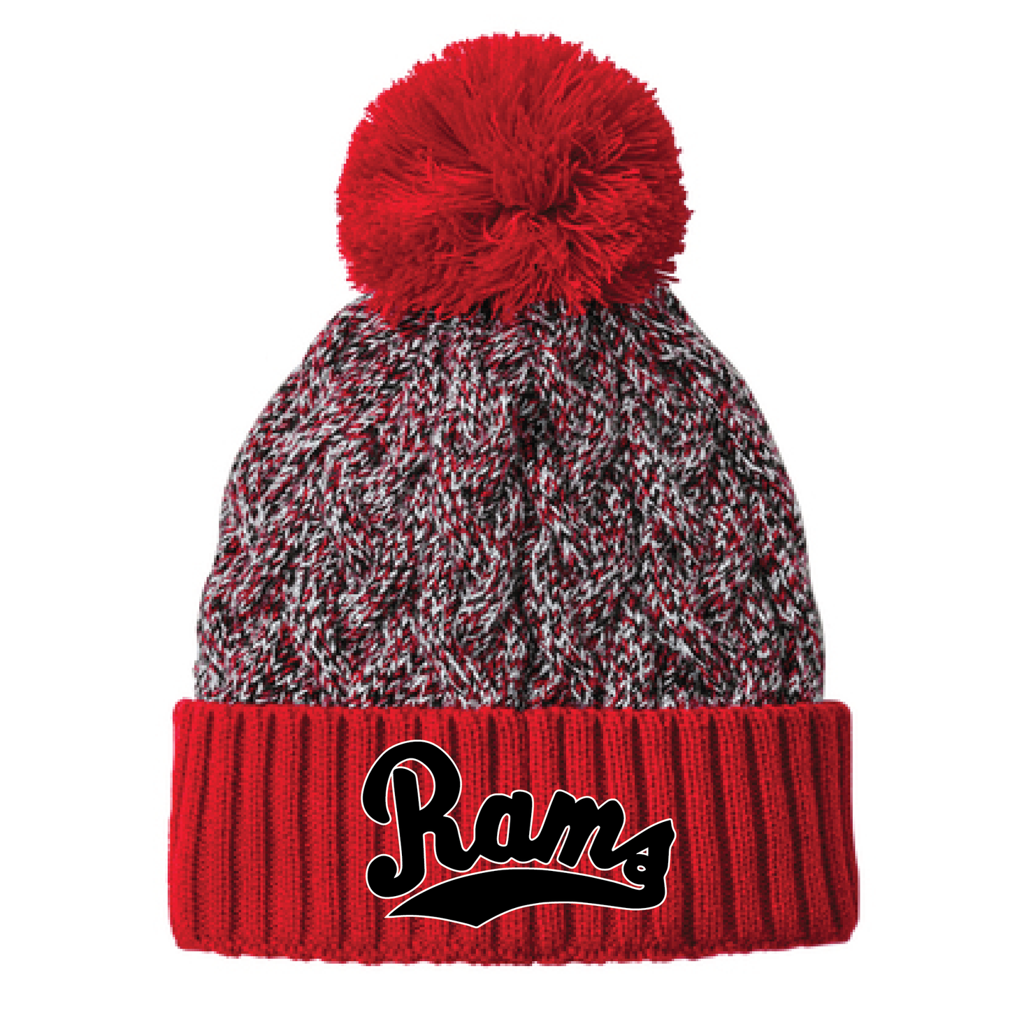 Rams Embroidered Cuff Beanie
