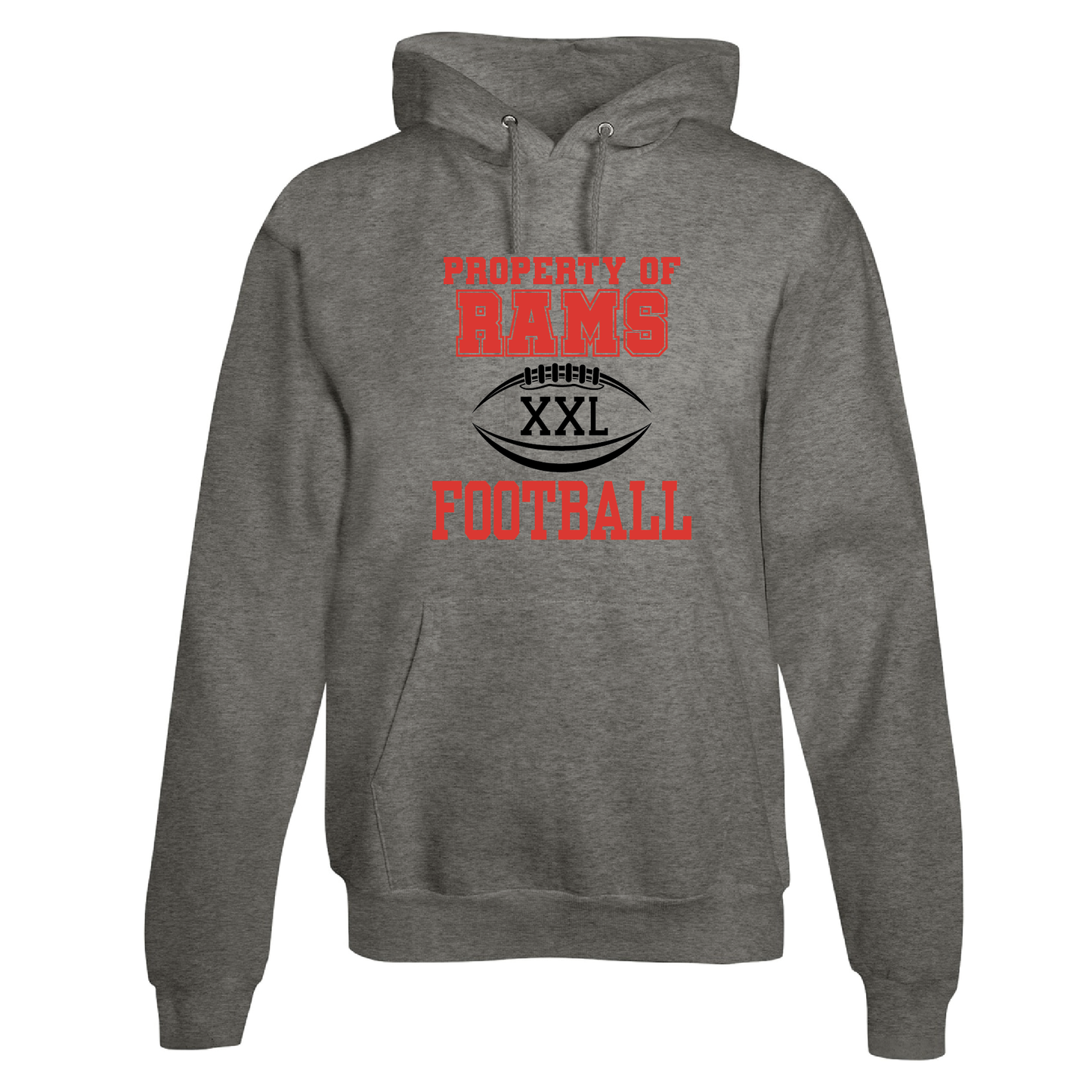 Property of Rams Football Hoodie
