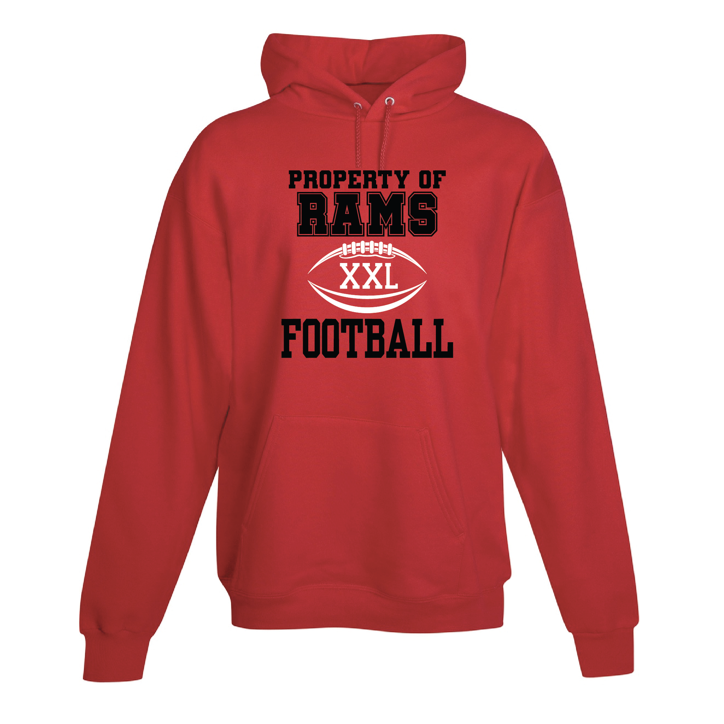 Property of Rams Football Hoodie