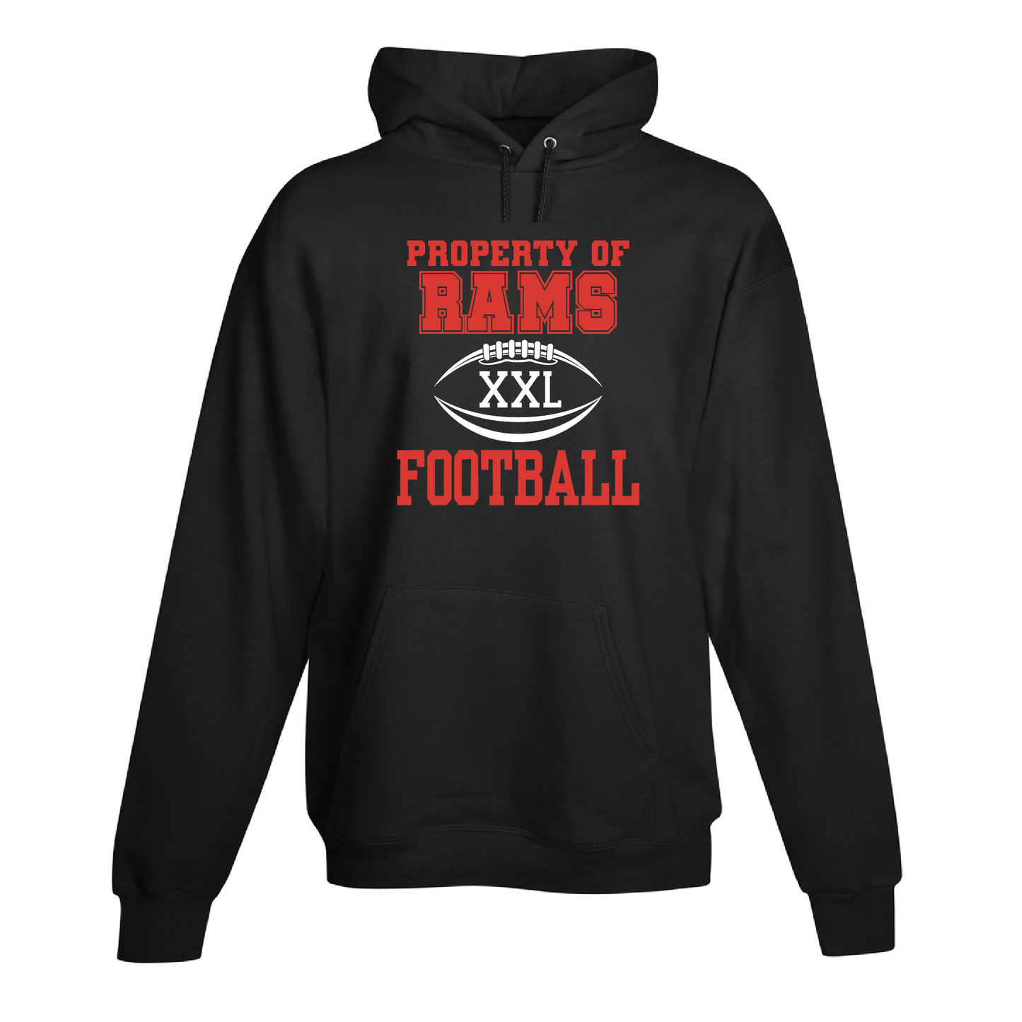 Property of Rams Football Hoodie