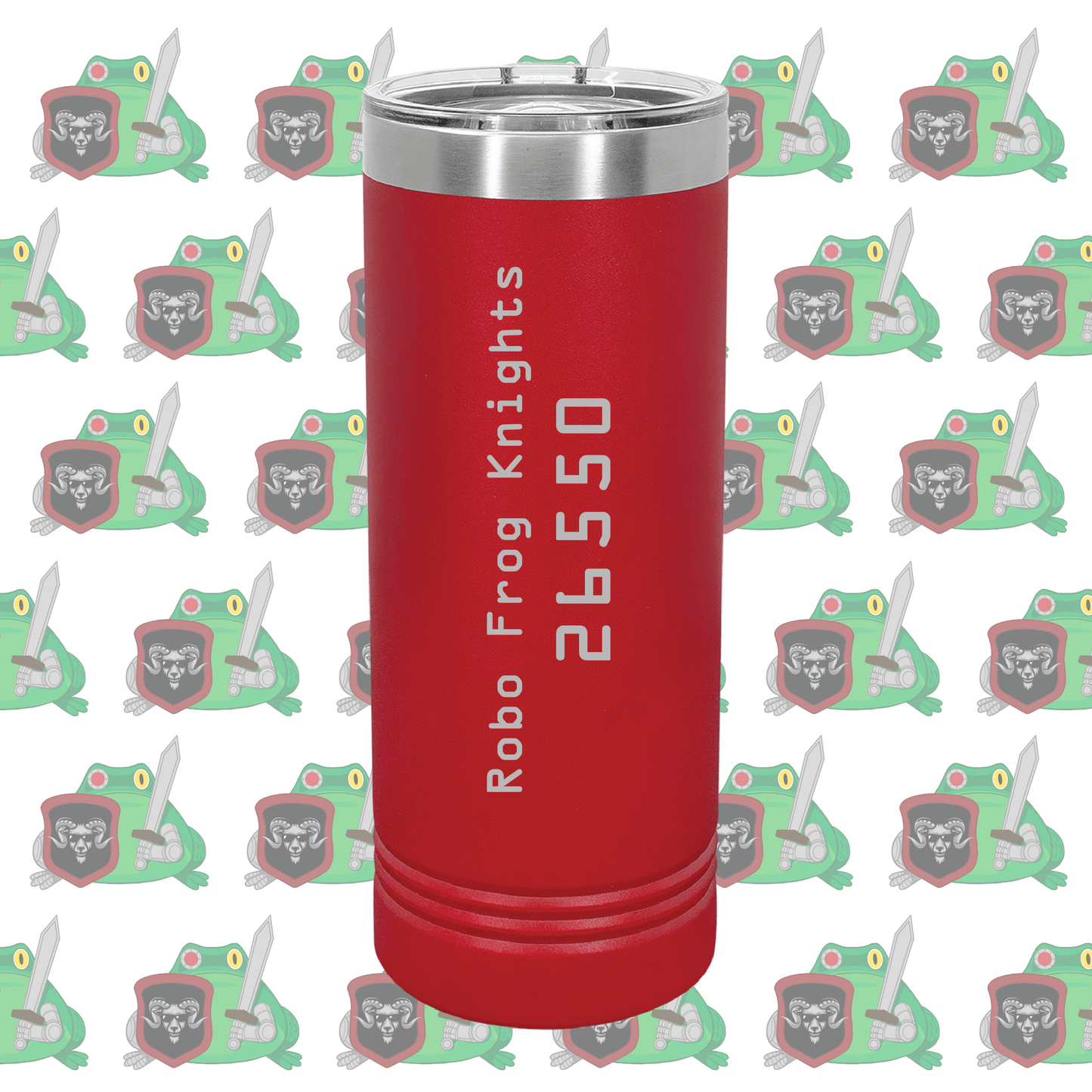 Montrose Robotics Robo Frog Knights Skinny Tumbler