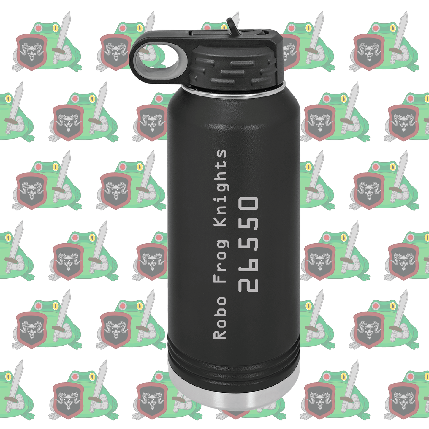 Montrose Robotics Robo Frog Knights Water Bottle