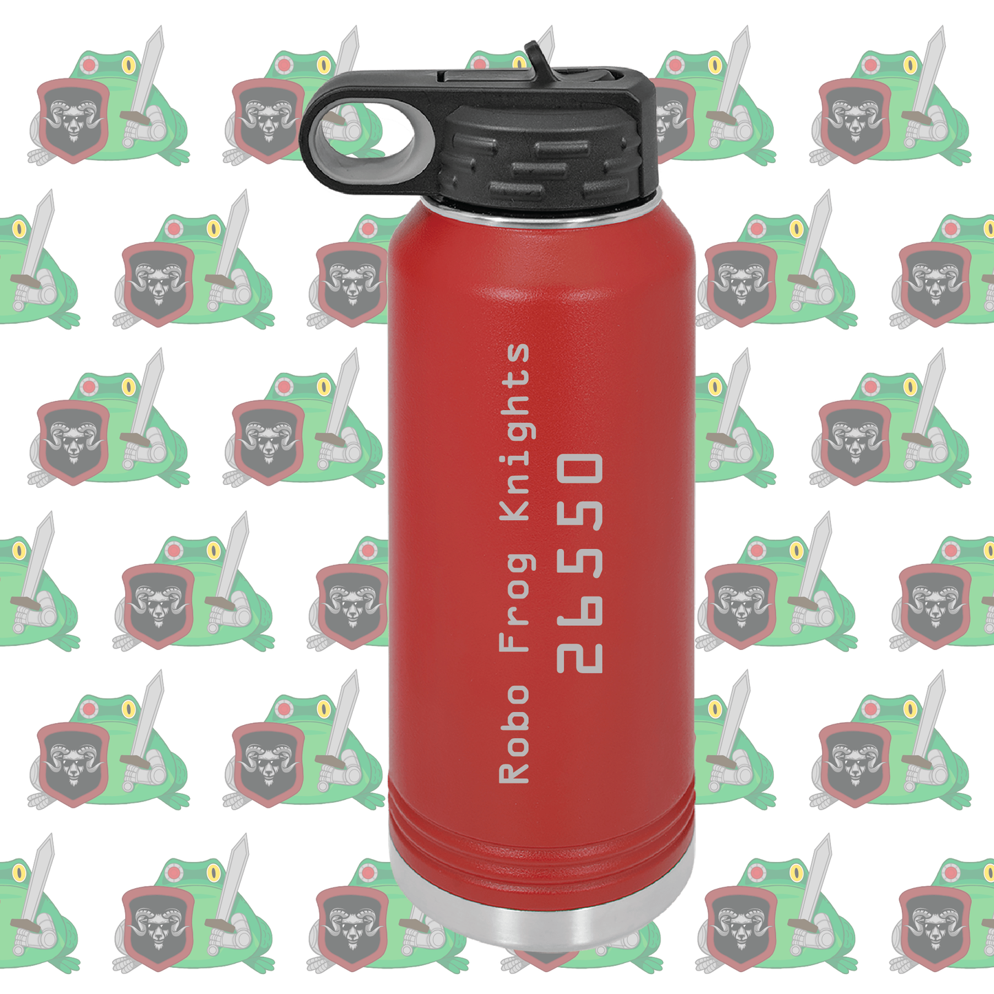 Montrose Robotics Robo Frog Knights Water Bottle