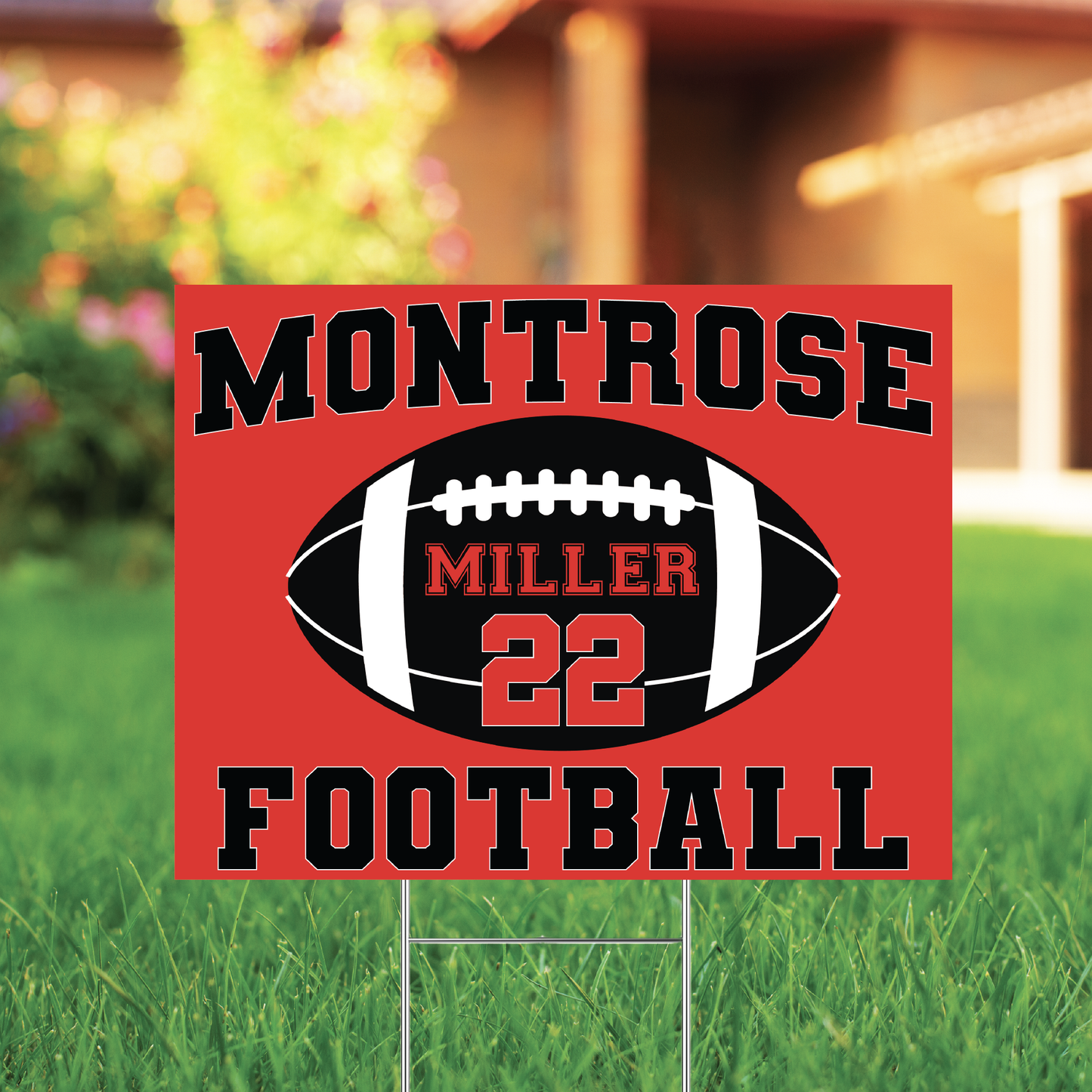 Montrose Rams Football Sign