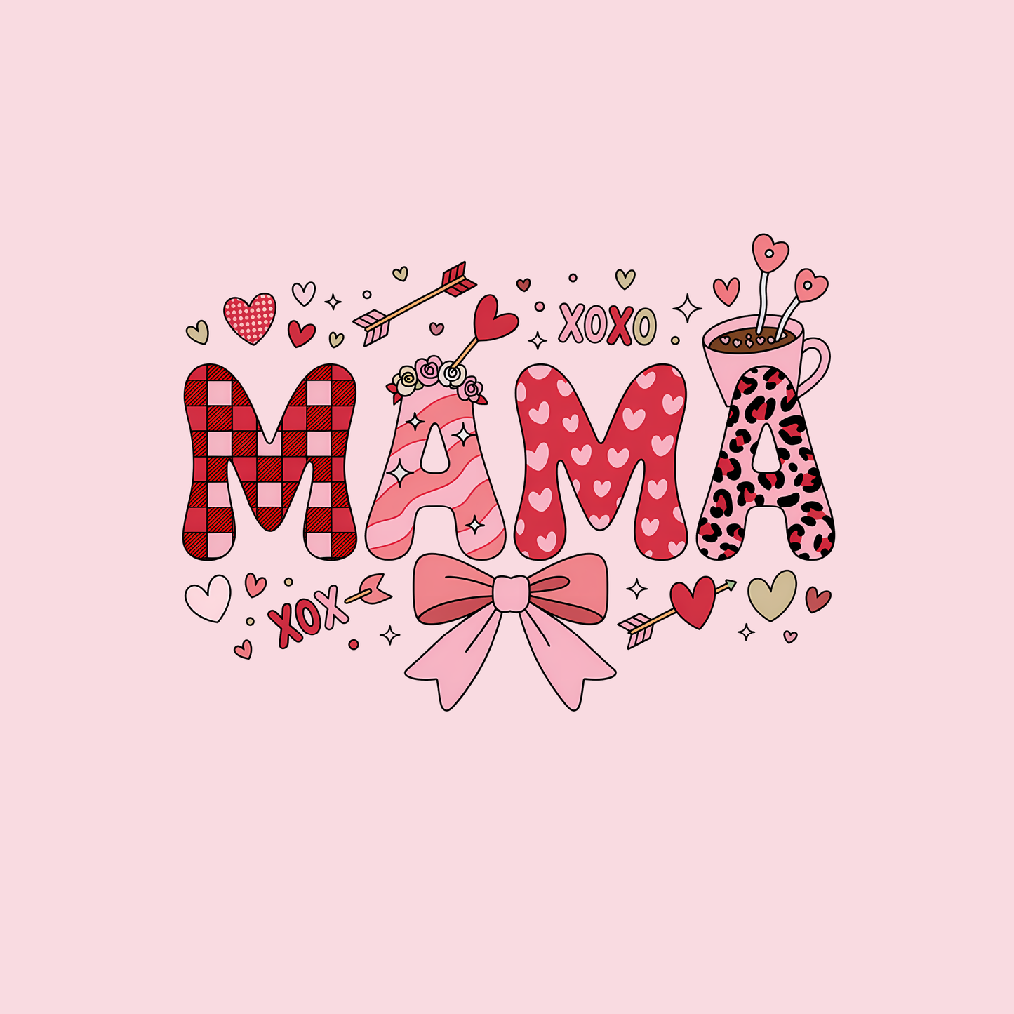 Mama Valentine's Day DTF Transfer