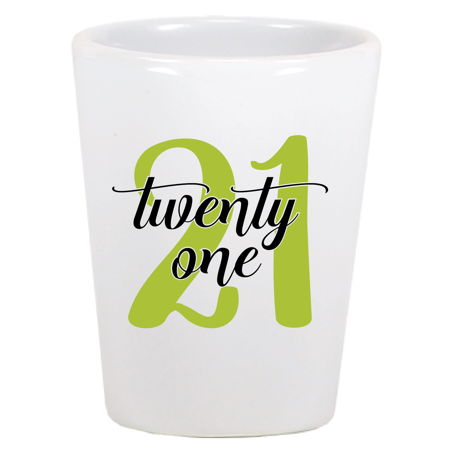 21st Birthday Shot Glass