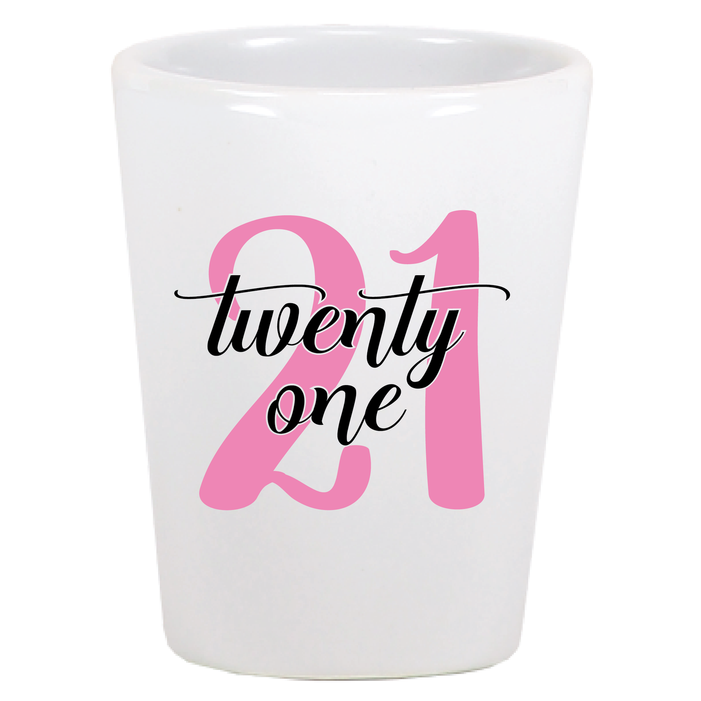 21st Birthday Shot Glass