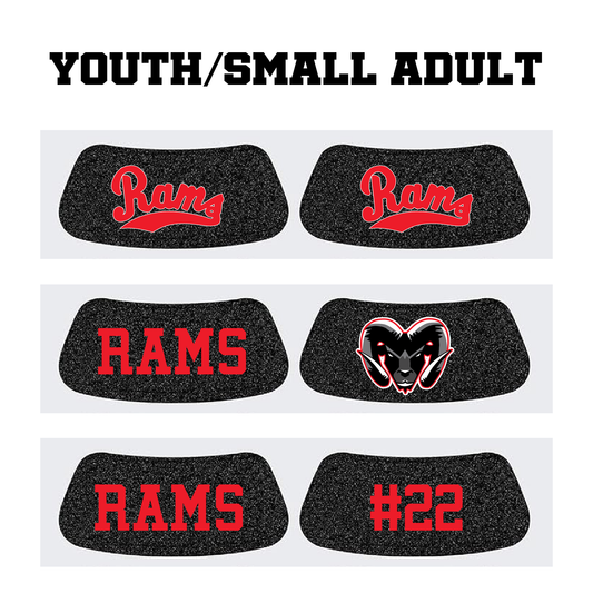 Black Glitter Rams Eye Blacks