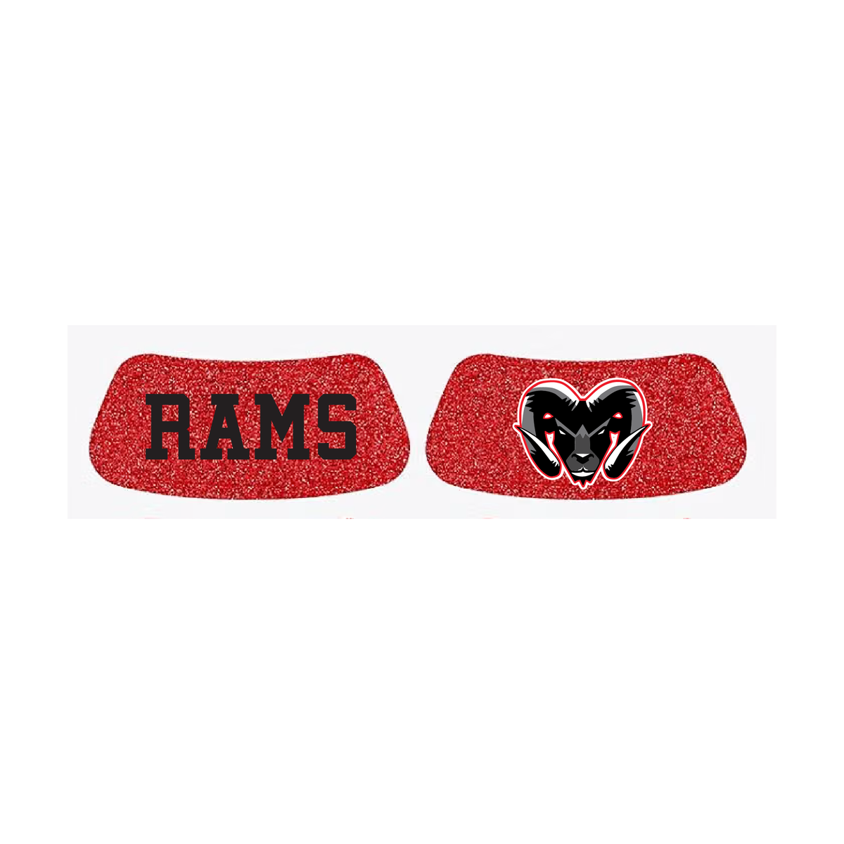 Red Glitter Rams Eye Blacks