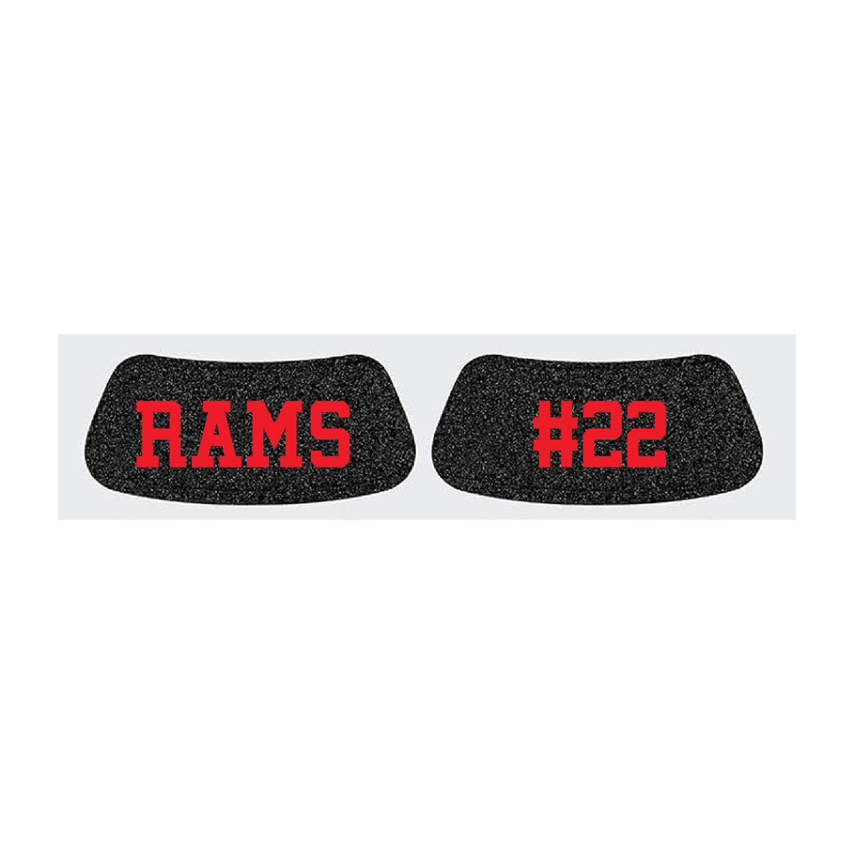Black Glitter Rams Eye Blacks