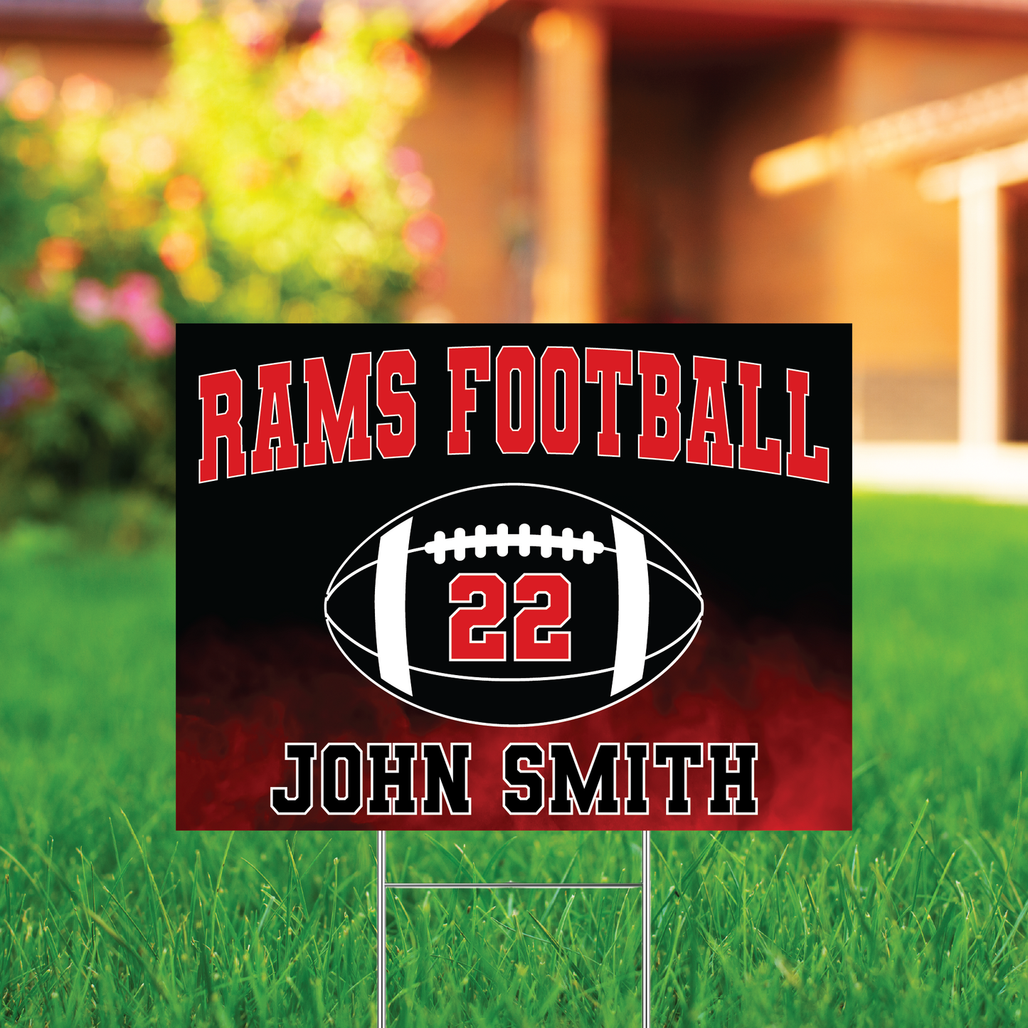 Montrose Rams Football Sign
