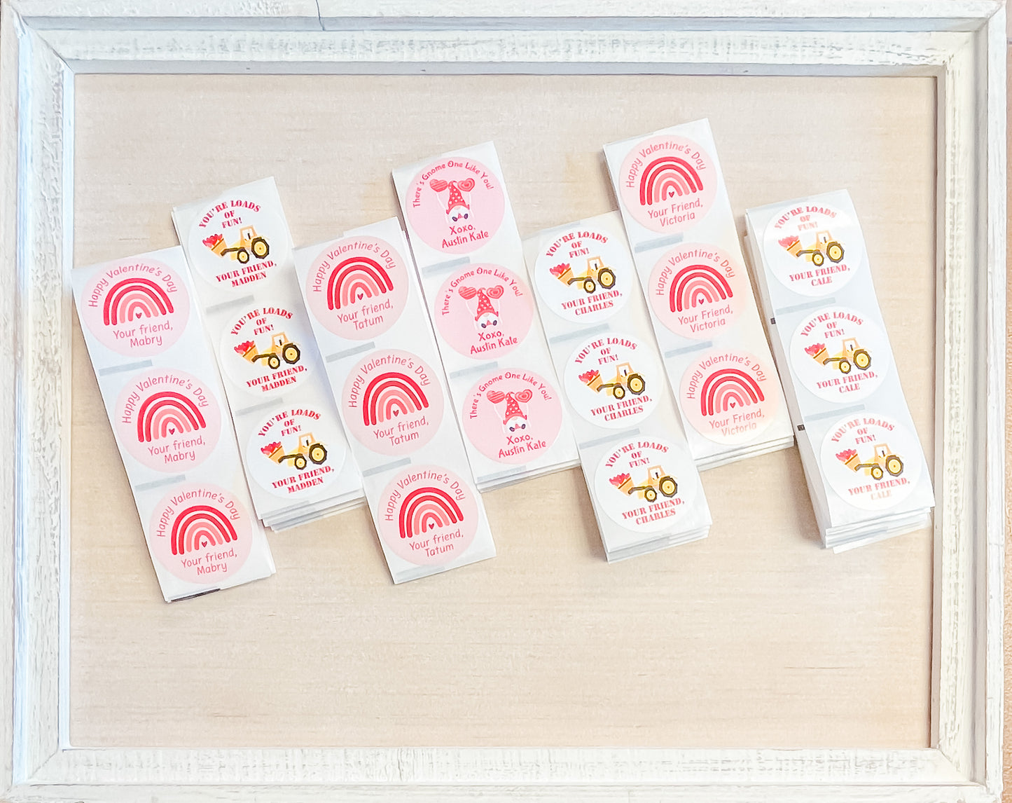 Personalized Valentine's Day Stickers