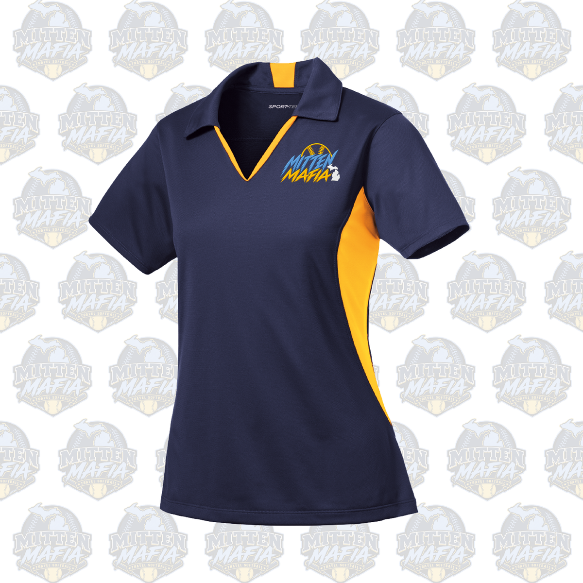 Mitten Mafia Sport-Tek Side Blocked Micropique Sport-Wick Polo Ladies Fit