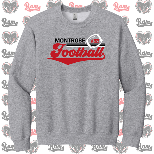 Montrose Youth Football & Cheerleading Fundraiser T-Shirt, Long Sleeved Tee, Crewneck Sweatshirt or Hoodie