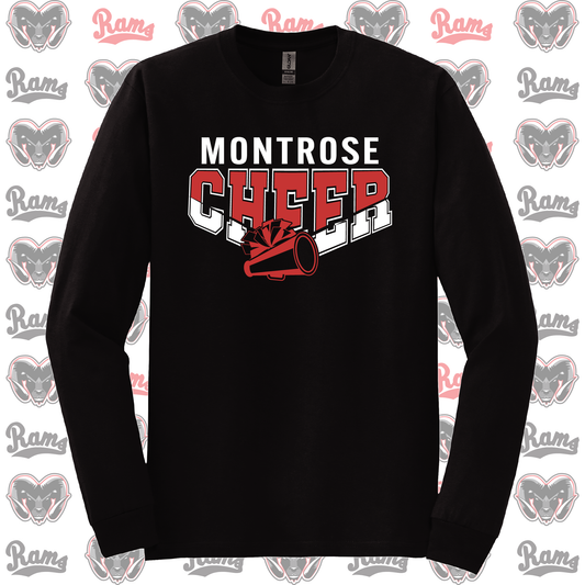 Montrose Rams Cheerleading T-Shirt, Long Sleeved Tee, Crewneck Sweatshirt or Hoodie