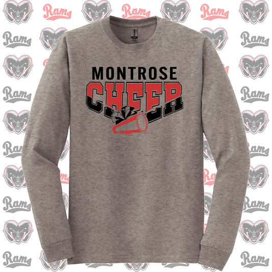 Montrose Rams Cheerleading  T-Shirt, Long Sleeved Tee, Crewneck Sweatshirt or Hoodie