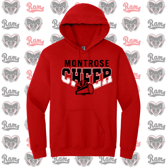 Montrose Rams Cheerleading T-Shirt, Long Sleeved Tee, Crewneck Sweatshirt or Hoodie