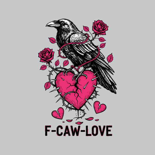 F-Caw Love Valentine's Day DTF Transfer