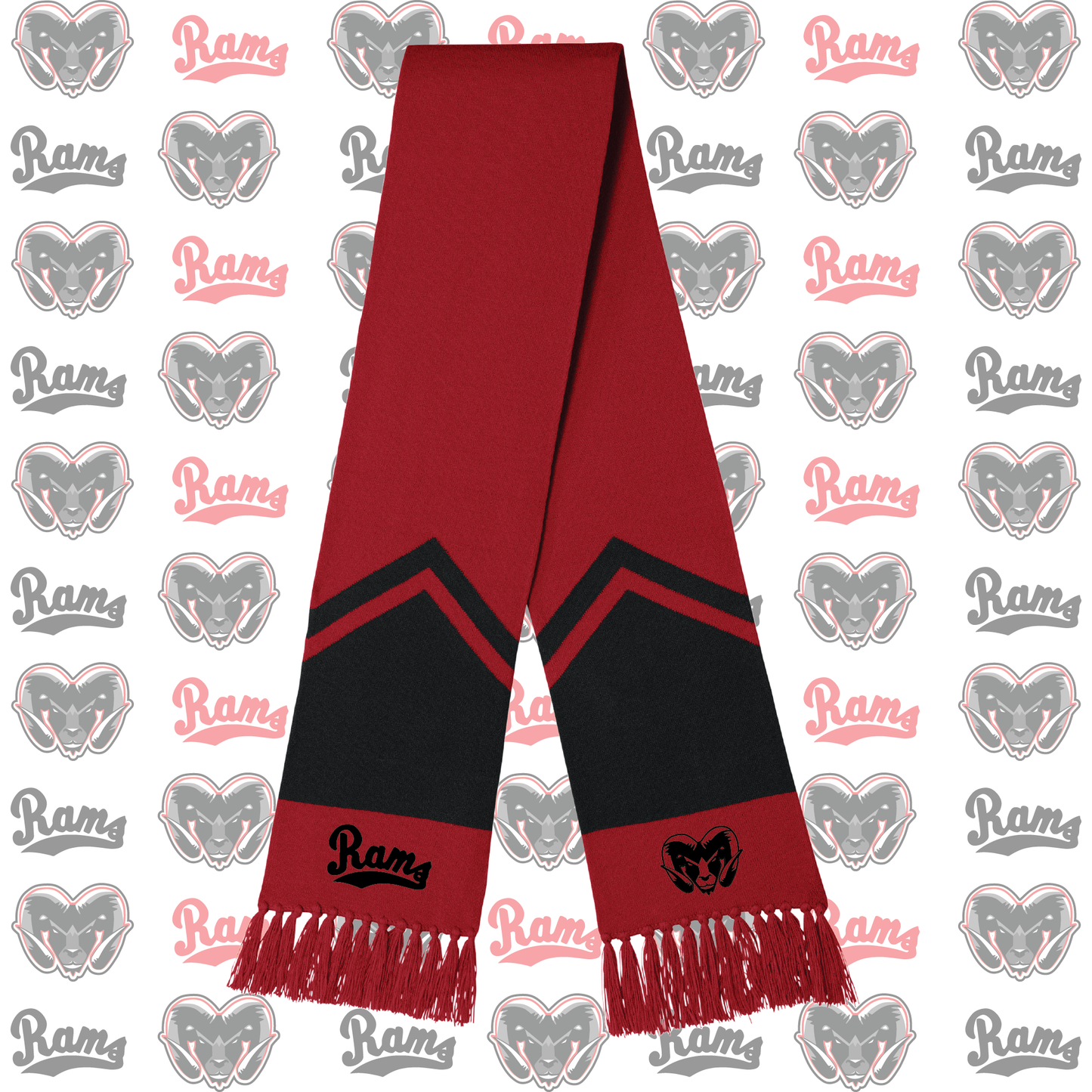 Montrose Rams Embroidered Scarf