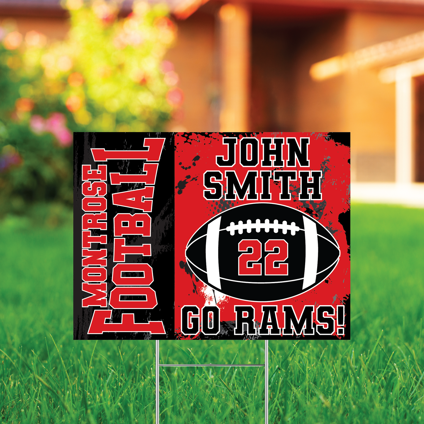 Montrose Rams Football Sign