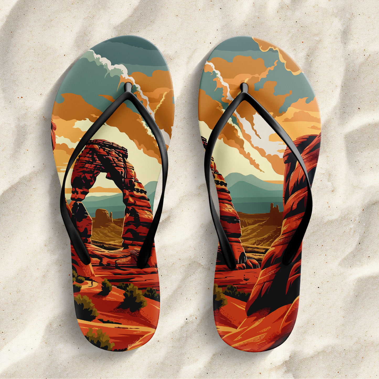 Desert Arch Flip Flops