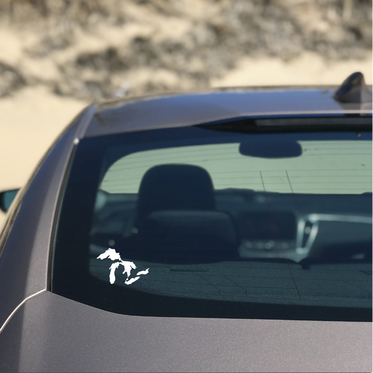 Great Lakes and Michigan State Decal