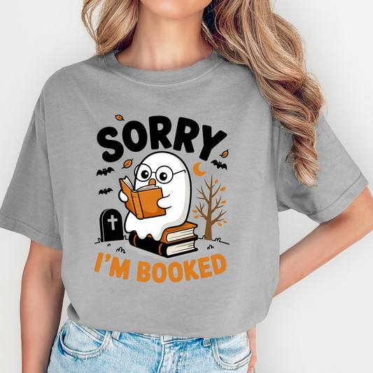 Sorry I'm Booked Halloween T-Shirt