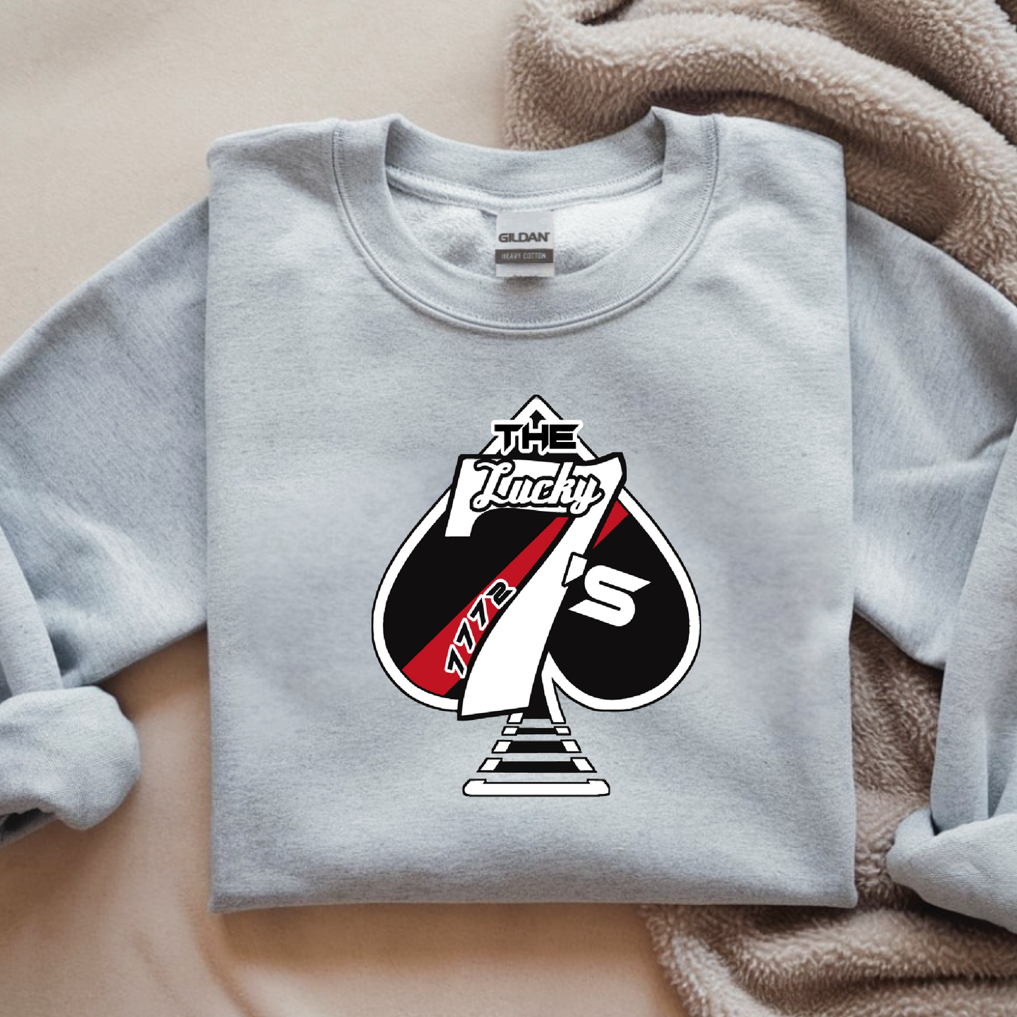 Montrose Robotics Team Lucky 7's Red T-Shirt, Long Sleeved Tee, Crewneck Sweatshirt or Hoodie