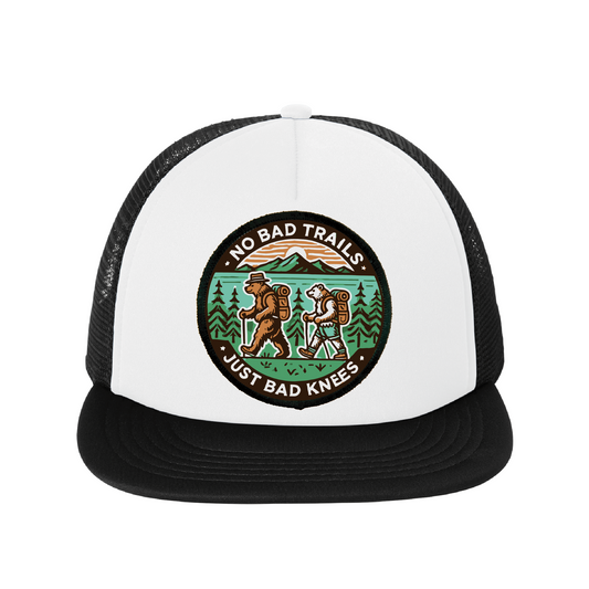 No Bad Trails Just Bad Knees Trucker Hat